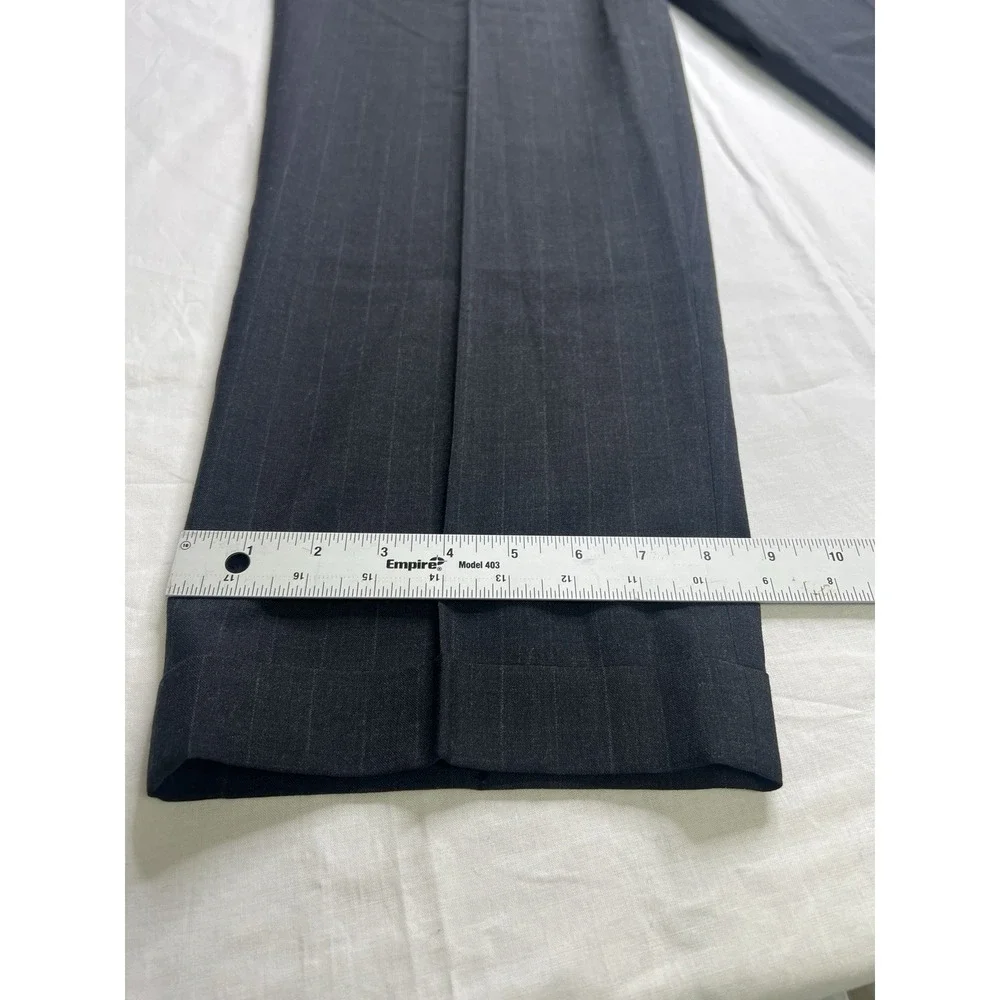Unbranded 100% WOOL Men's Dress Pants‎ 36W 29L Dark Gray